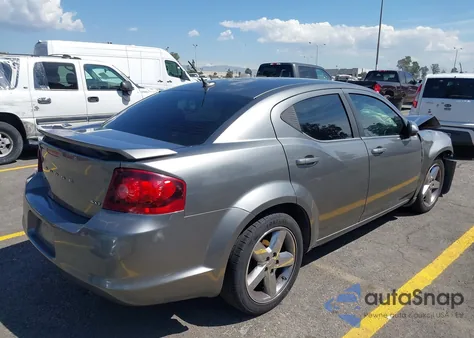 2012 Dodge Avenger Sxt Plus из США, поврежденный, VIN 1C3CDZEG6CN325811